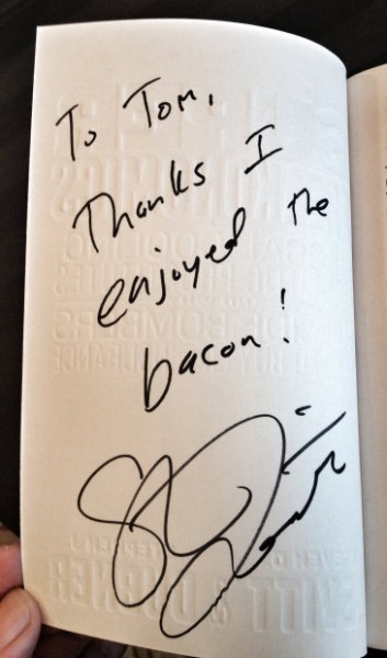Steven Levitt enjoyed my bacon!