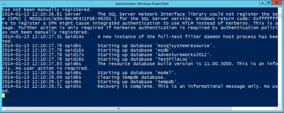 HOW TO: Recover the Master Database in SQL 2012