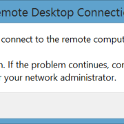 can't connect to remote computer