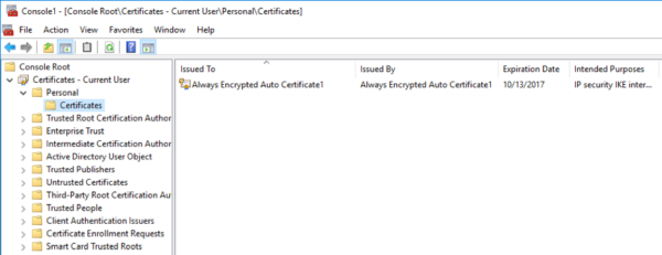 always encrypted