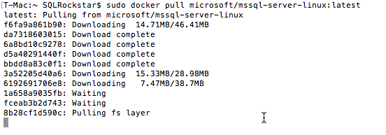 pulling latest SQL Server Docker container image
