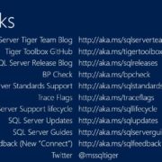 SQL Tiger Team Bookmarks