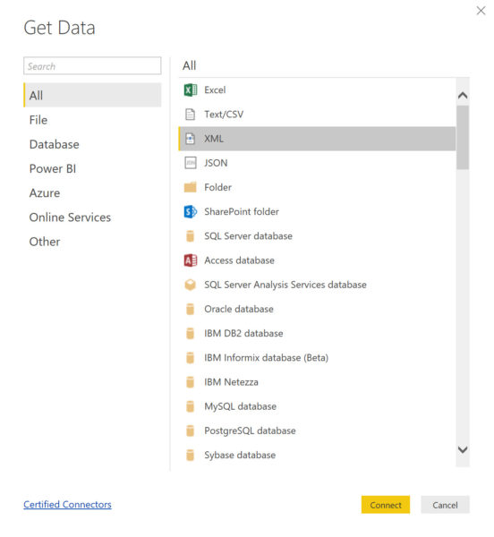 Stack Overflow data imported into PowerBI