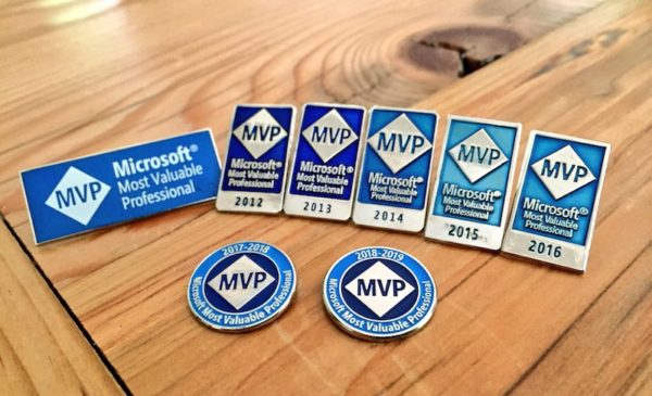 Microsoft MVP lapel pins